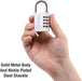 Image of Master Lock Combination Padlock - Silver, Single Pack-Item# 12590  NationwideSafes.com