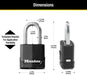 Image of Master Lock Magnum Outdoor Padlock - Heavy Duty, Weather Resistant and Cut Resistant-Item# 12580  NationwideSafes.com