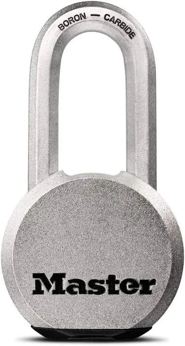 Image of Master Lock Magnum Solid Steel Silver Padlock: Heavy-Duty, Cut Resistant Lock for Outdoor Gates and Sheds-Item# 12585  NationwideSafes.com