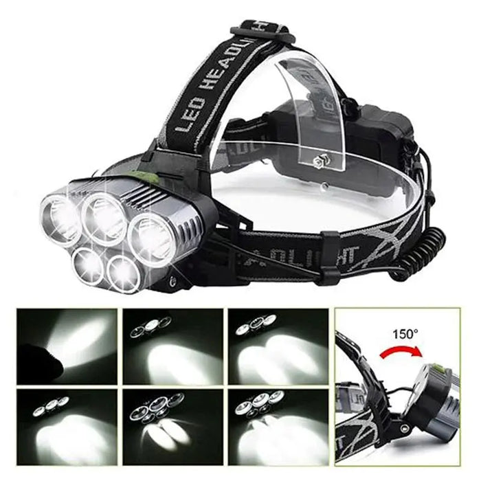 Image of Multi-Use Rechargeable LED Headlamp for Outdoor Activities-Item# 12670  NationwideSafes.com