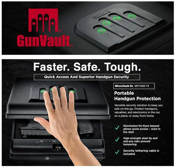 Image of Portable Handgun Safe with Advanced Security-Item# 12865  NationwideSafes.com