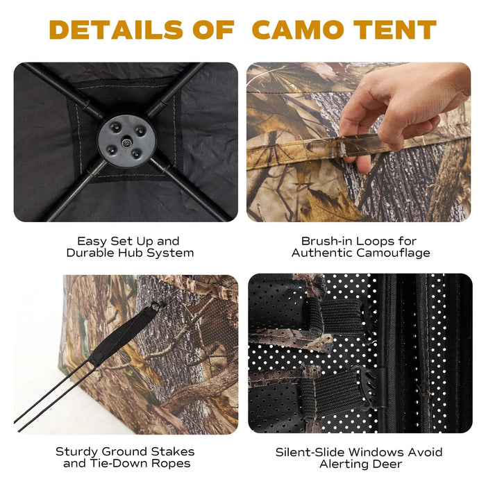 Image of Premium Hunting Blind for 4-6 Persons - Ideal for Deer and Turkey Hunting-Item# 12505  NationwideSafes.com