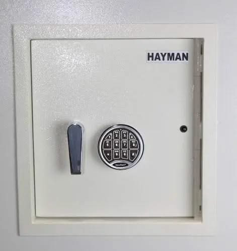 Premium Wall Safe With Commerical-Grade Keypad by Hayman-Item# 12910  NationwideSafes.com