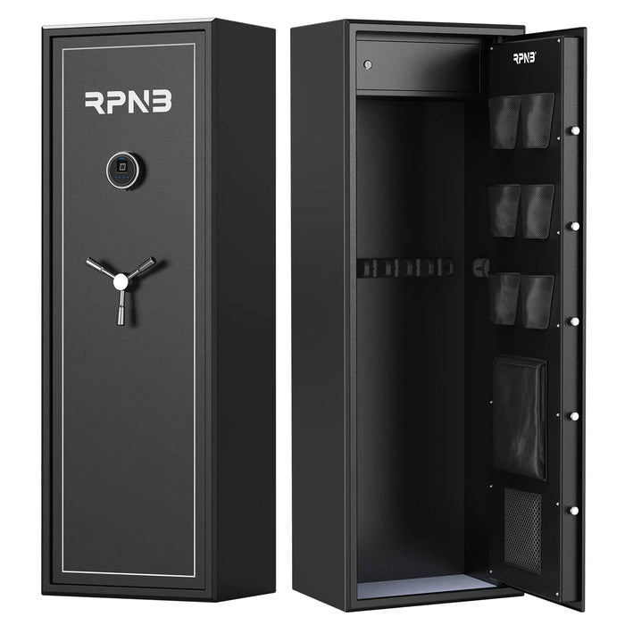 Image of RPNB RP10FR | Biometric Rifle Safe with Keypad, 10 Rifle Capacity--Item# 12265  NationwideSafes.com