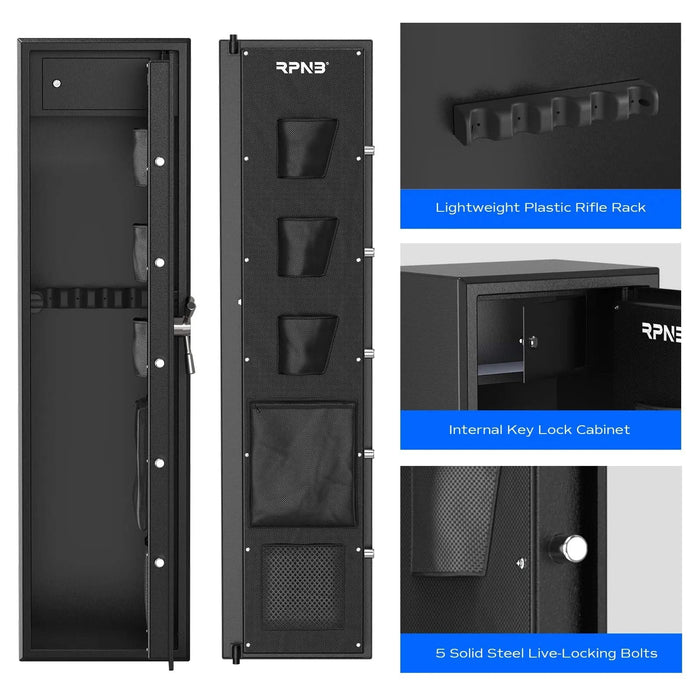 Image of RPNB RP10FR | Biometric Rifle Safe with Keypad, 10 Rifle Capacity--Item# 12265  NationwideSafes.com