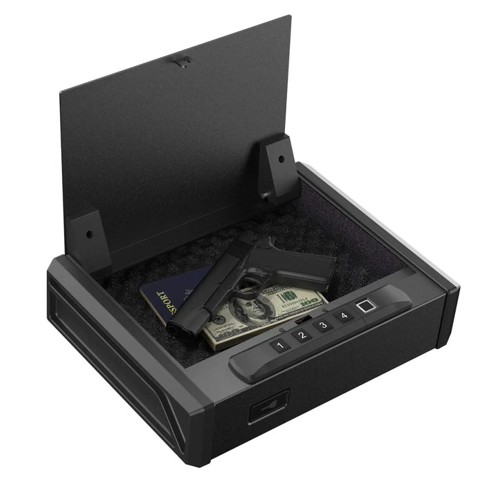 RPNB RP19001F | Pistol Safe with Biometric Fingerprint Lock, For 2 Pistols--Item# 12090  NationwideSafes.com