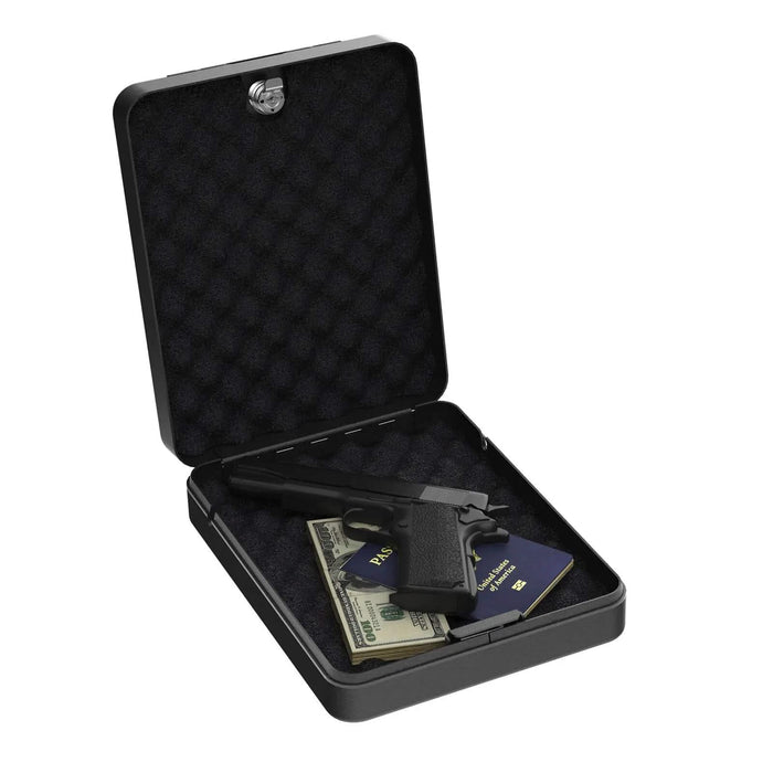 Image of RPNB RP2001 | Steel Security & Handgun Safe, Black Firearm Lock Box--Item# 12075  NationwideSafes.com