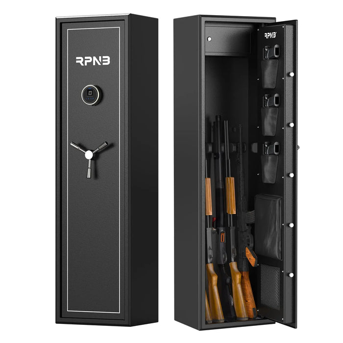 Image of RPNB RP7FR | Biometric Rifle Safe with Keypad, 7 Rifle Capacity--Item# 12260  NationwideSafes.com