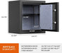 Image of RPNB RPFS40 | Fireproof Safe With Fingerprint Lock and Touch-Screen Keypad, 0.8 Cubic Feet--Item# 12290  NationwideSafes.com