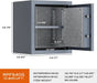 Image of RPNB RPFS40G | Gray Fire Safe With Biometric Lock and Touch-Screen Keypad, 0.8 Cubic Feet--Item# 12295  NationwideSafes.com