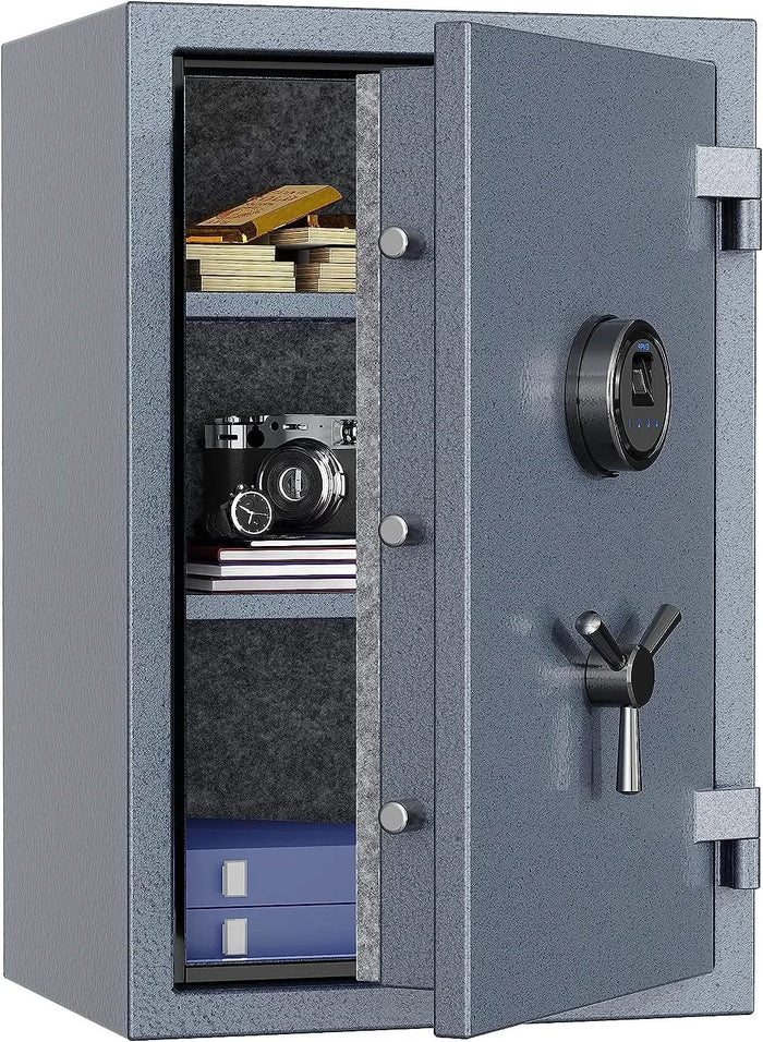 RPNB RPFS66G | Gray Fire Safe With Biometric Lock and Touch-Screen Keypad, 2.1 Cubic Feet--Item# 12315  NationwideSafes.com