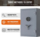 Image of RPNB RPFS66G | Gray Fire Safe With Biometric Lock and Touch-Screen Keypad, 2.1 Cubic Feet--Item# 12315  NationwideSafes.com
