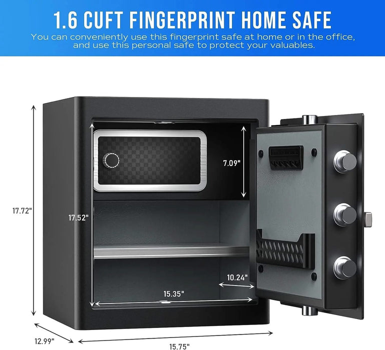 Image of RPNB RPHS45 | Fingerprint Home Safe with Touch-Screen Keypad, 1.6 Cubic Feet Capacity--Item# 12270  NationwideSafes.com