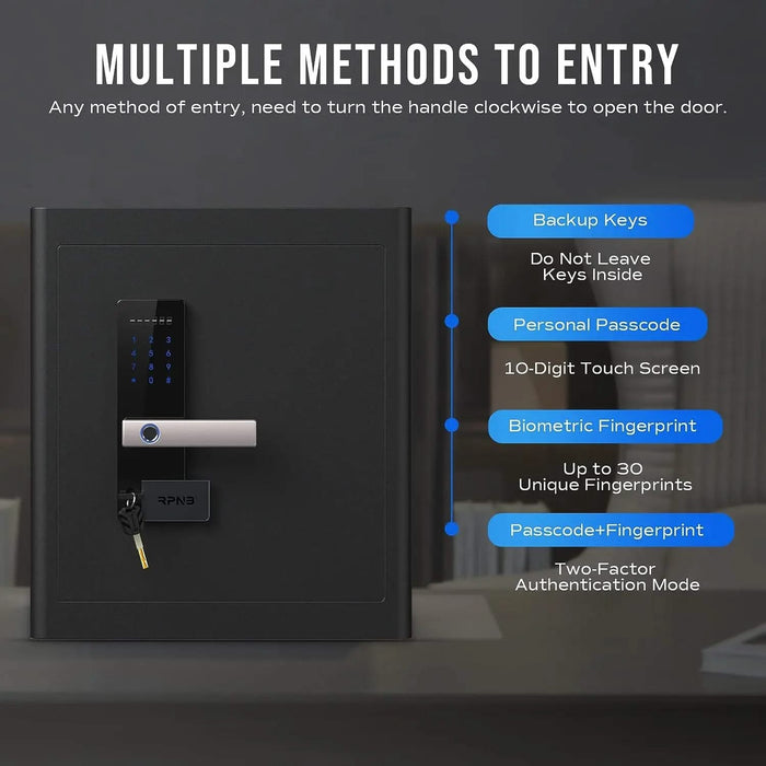 Image of RPNB RPHS45 | Fingerprint Home Safe with Touch-Screen Keypad, 1.6 Cubic Feet Capacity--Item# 12270  NationwideSafes.com