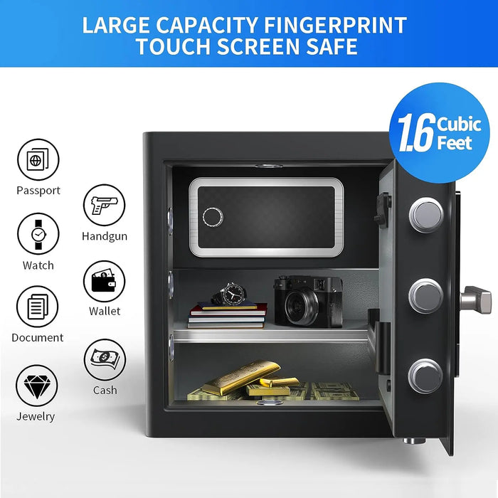 Image of RPNB RPHS45 | Fingerprint Home Safe with Touch-Screen Keypad, 1.6 Cubic Feet Capacity--Item# 12270  NationwideSafes.com