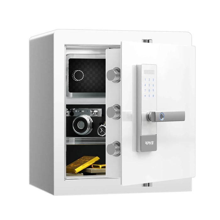 Image of RPNB RPHS45W | White Fingerprint Home Safe with Touch-Screen Keypad, 1.6 Cubic Feet--Item# 12280  NationwideSafes.com