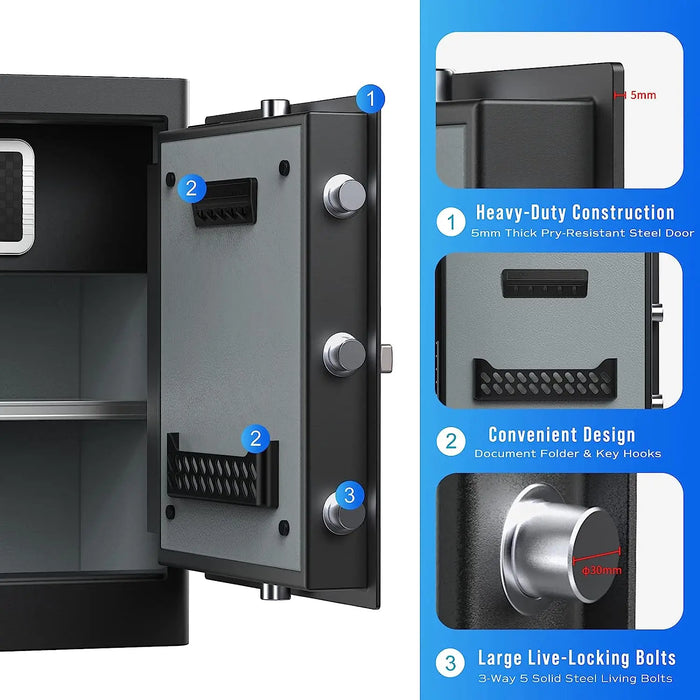 Image of RPNB RPHS60 | Fingerprint Home Safe with Touch-Screen Keypad, 2.8 Cubic Feet Capacity--Item# 12275  NationwideSafes.com