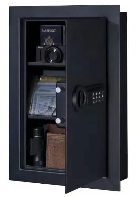 Image of Space-Saving In-Wall Safe with Digital Keypad and Backup Key-Item# 12885  NationwideSafes.com