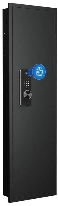 Image of Tall Biometric Wall Safe with Keypad and Backup Key-Item# 12970  NationwideSafes.com