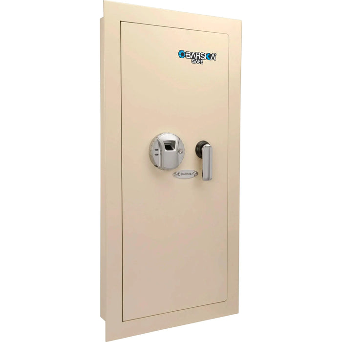 Tall Biometric Wall Safe with Right Swing Door-Item# 12940  NationwideSafes.com