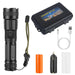 Image of Ultra-Bright Tactical LED Flashlight - Zoomable, Rechargeable, 5 Modes, 50000LM-Item# 12665  NationwideSafes.com