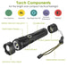 Image of Ultra-Bright Tactical LED Flashlight - Zoomable, Rechargeable, 5 Modes, 50000LM-Item# 12665  NationwideSafes.com