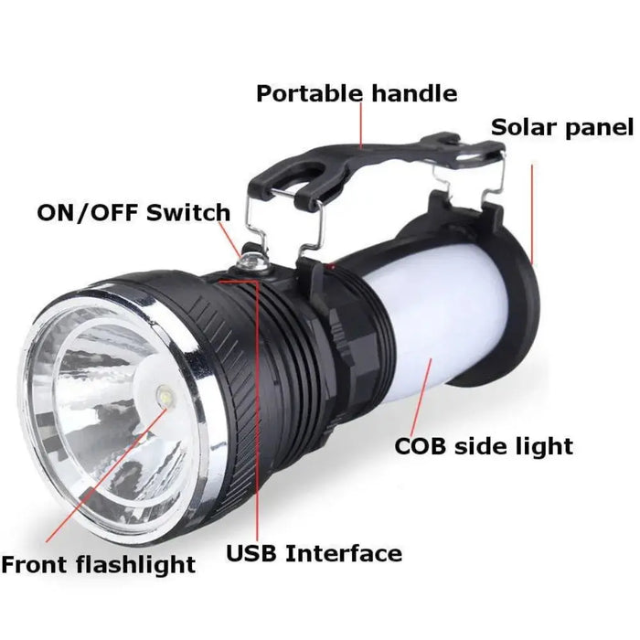 Image of Versatile Solar Powered Camping Lantern-Item# 12690  NationwideSafes.com