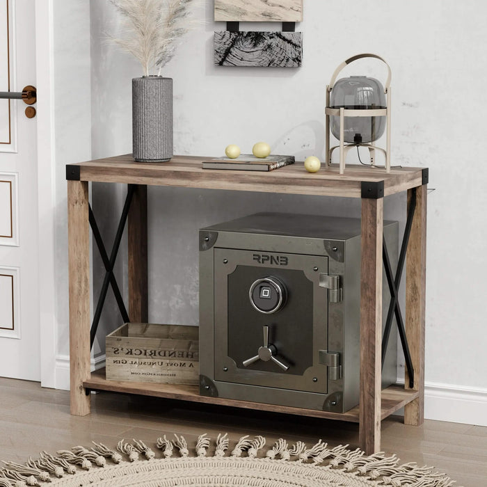 Image of Vintage-Inspired Home Safe with Biometric Lock and Jewelry Organizer, 1.5 Cu Ft-Item# 12455  NationwideSafes.com
