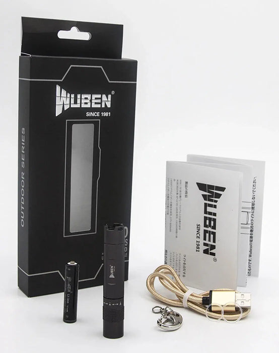 Image of WUBEN E502 Rechargeable LED Flashlight with Aircraft Aluminum Alloy Body-Item# 12685  NationwideSafes.com