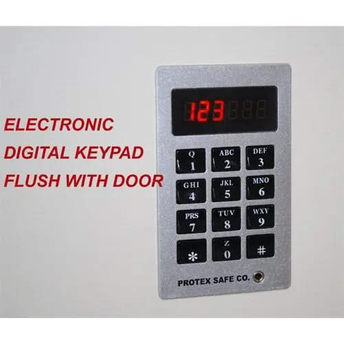 Image of Wall Safe With Flush-Mounted Keypad For 4-Inch Deep Walls-Item# 12925  NationwideSafes.com