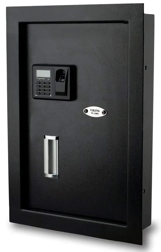 Wall Safe with Biometric Fingerprint Lock [0.3 Cu. Ft.]--11560  NationwideSafes.com