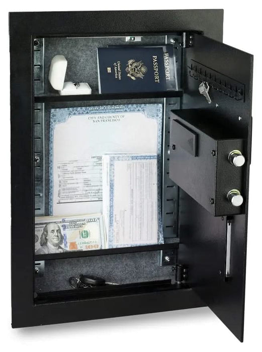 Image of Wall Safe with Biometric Fingerprint Lock [0.3 Cu. Ft.]--11560  NationwideSafes.com