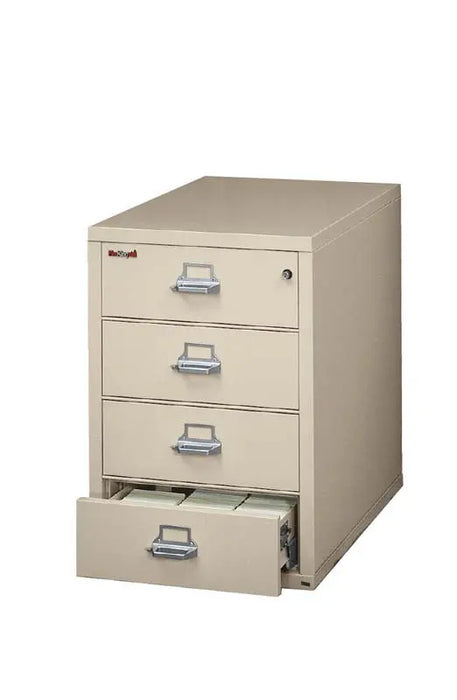 Image of 4-Drawer Card and Check File, Fire/Water Rated - FireKing 4-2536-C  NationwideSafes.com