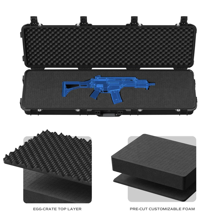 Image of Weatherproof Hard Rifle Case With Customizable Foam Insert-Item# 12525  NationwideSafes.com