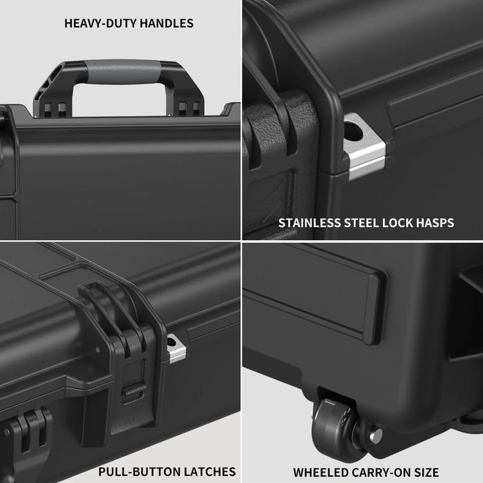 Image of Weatherproof Hard Rifle Case With Customizable Foam Insert-Item# 12525  NationwideSafes.com