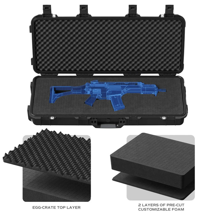 Image of Weatherproof Hard Rifle Case with Customizable Foam Insert-Item# 12515  NationwideSafes.com