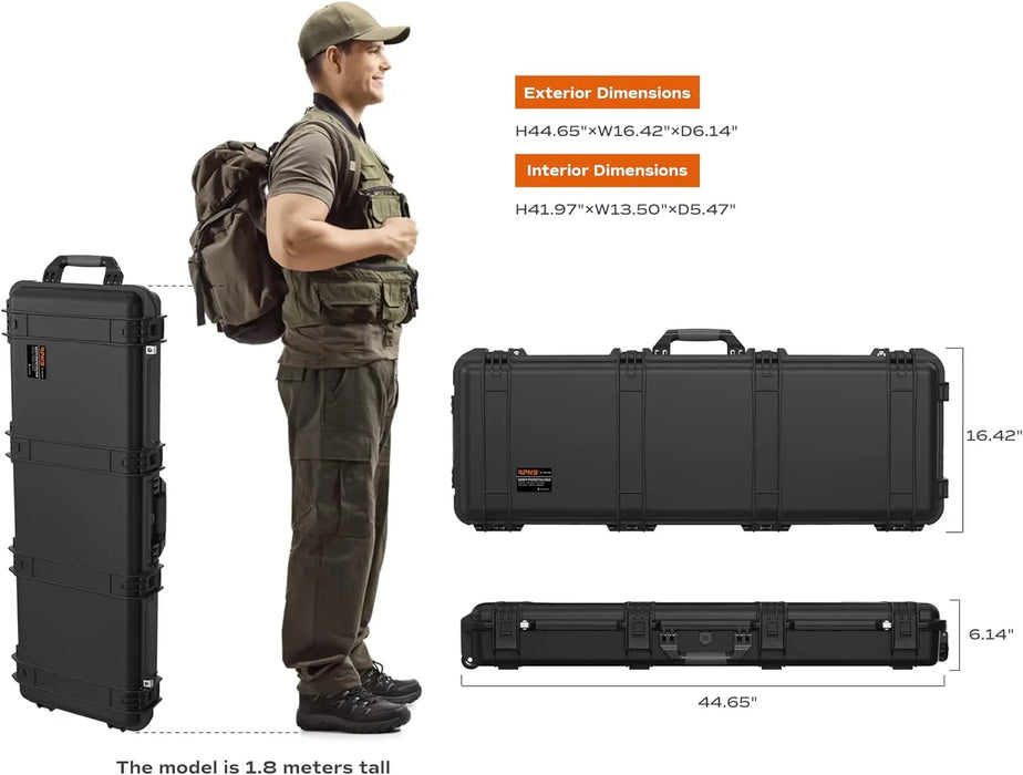 Image of Weatherproof Hard Rifle Case with Customizable Foam Insert-Item# 12520  NationwideSafes.com