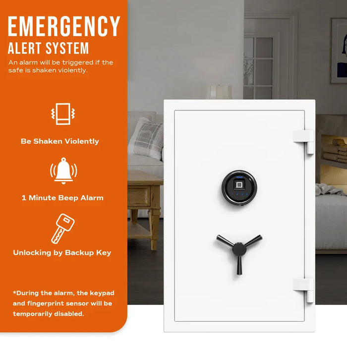 Image of Advanced Fireproof Home Safe with Biometric Security [2.1 Cubic Feet]-Item# 13080-NationwideSafes.com