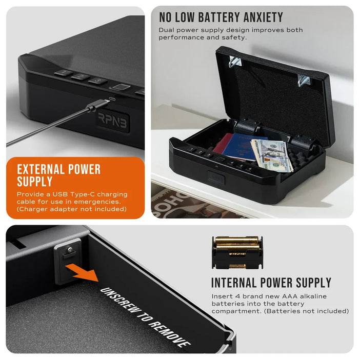 Image of Barska RP2018 Biometric Handgun Safe: Quick, Secure Access for Your Pistol-Item# 13085-NationwideSafes.com