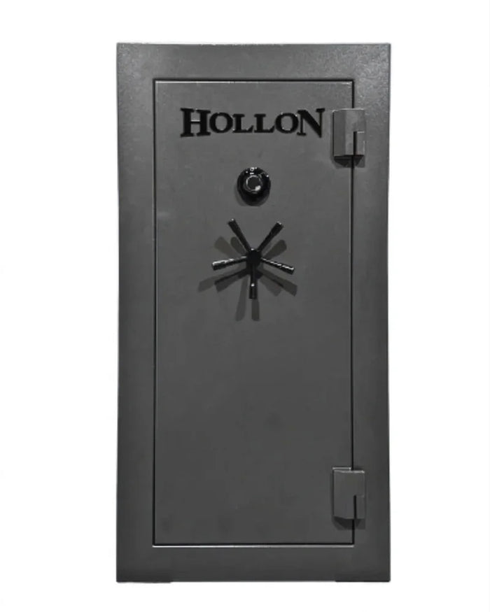 Hollon DOM-22C Gray 22-Gun Safe with Dial Combination Lock, Fire Protection and LED Interior [17.5 Cu. Ft.]--Item# 13345