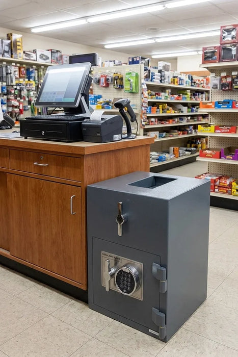 Image of Top-Roll Drop Safe with Rotary Hopper Depository and Solid Steel Door [1.2 Cu. Ft.]--Item# 13265