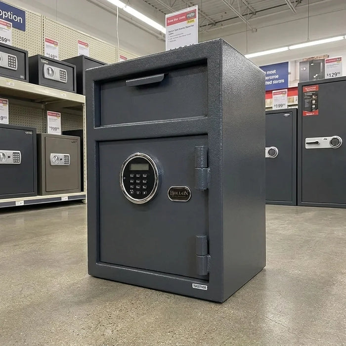 Image of Front Loading Drop Depository Safe with Digital Lock and Anti-Fishing Shark Teeth Baffle [0.8 Cu. Ft.]--Item# 13200