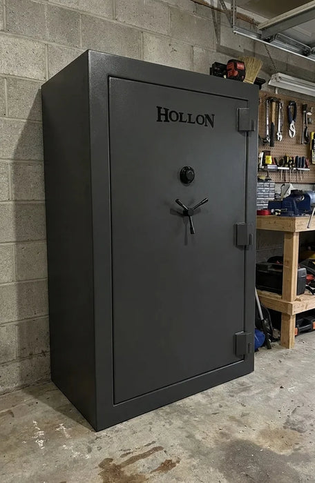Image of DOM-45C Gray Large Gun Safe with S&G Dial Combination Lock and 90-Minute Fire Protection [31.3 Cu. Ft.]--Item# 13365