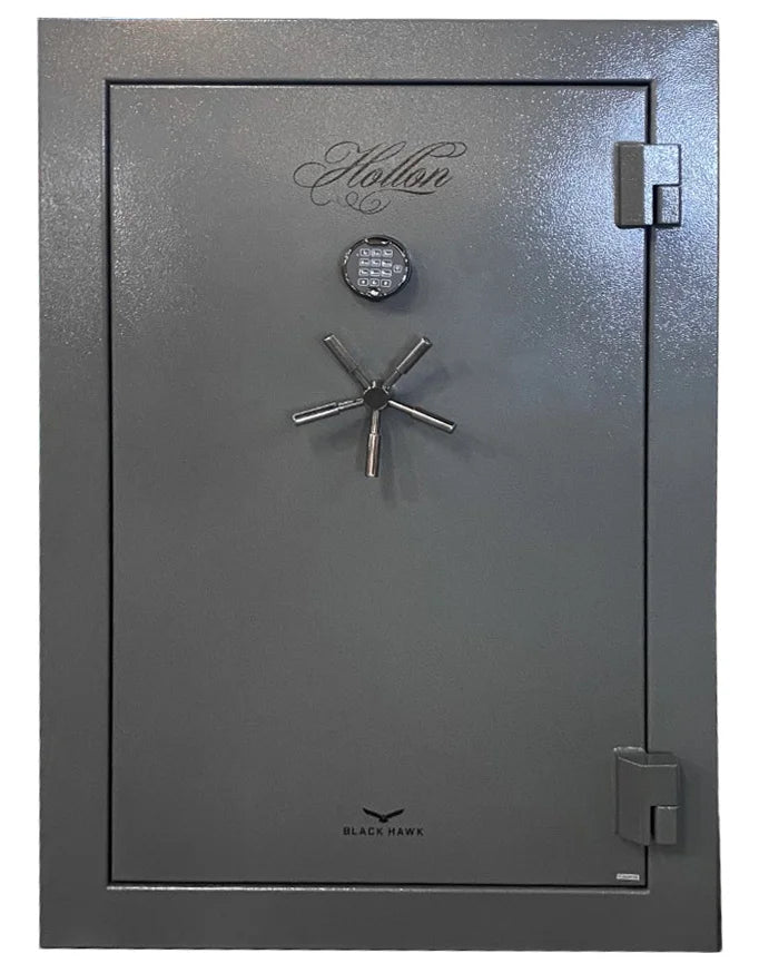 Hollon BHS-39E (Hammered Gray) Black Hawk 39-Gun Safe with EMP Resistant S&G Electronic Lock and 90-Minute Fire Protection [17.8 Cu. Ft.]--Item# 13535