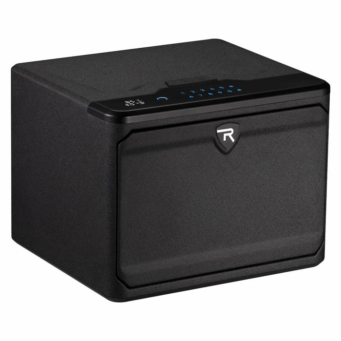 Touchscreen Biometric Fingerprint Pistol Safe, Dual-Layer Closet Safe for Handguns, Documents and Valuables [0.9 Cu. Ft.]--Item# 13395