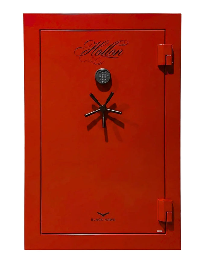 Hollon BHS-39E (Red) Black Hawk 39-Gun Safe with EMP Resistant S&G Electronic Lock and 90-Minute Fire Protection [17.8 Cu. Ft.]--Item# 13575