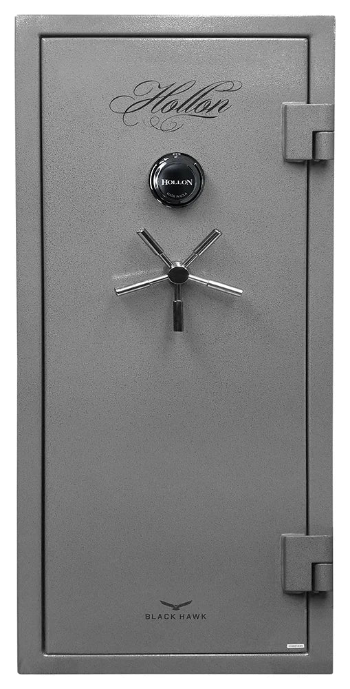 Hollon BHS-16C (Hammered Gray) Black Hawk 16-Gun Safe with S&G Dial Combination Lock and 90-Minute Fire Protection [6.4 Cu. Ft.]--Item# 13520