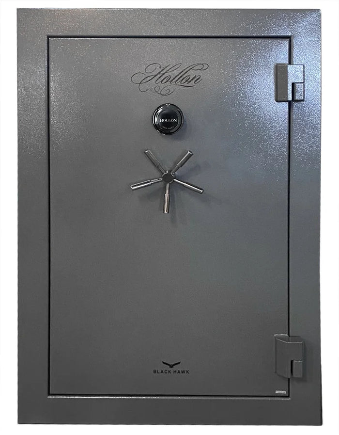 Hollon BHS-39C (Hammered Gray) Black Hawk 39-Gun Safe with S&G Dial Combination Lock and 90-Minute Fire Protection [17.8 Cu. Ft.]--Item# 13540