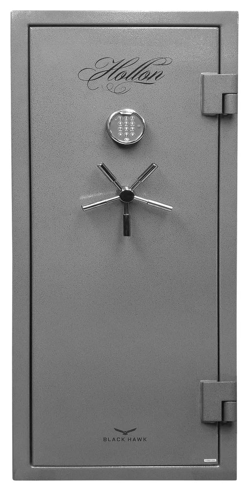 Hollon BHS-16E (Hammered Gray) Black Hawk 16-Gun Safe with EMP Resistant S&G Electronic Lock and 90-Minute Fire Protection [6.4 Cu. Ft.]--Item# 13515