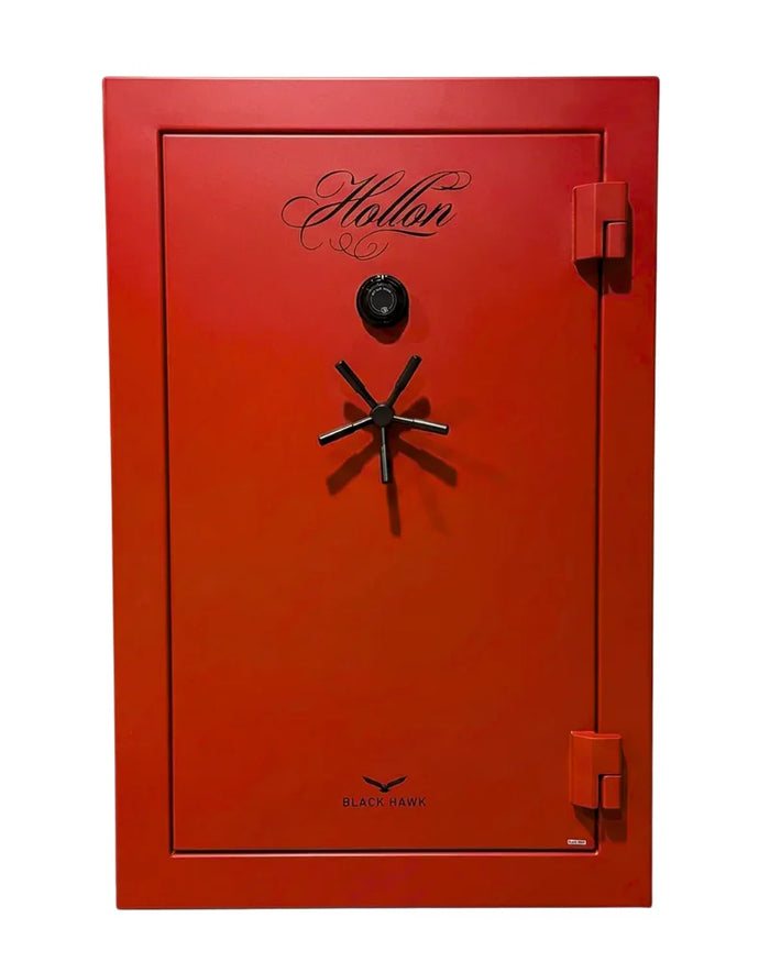 Hollon BHS-39C (Red) Black Hawk 39-Gun Safe with S&G Dial Combination Lock and 90-Minute Fire Protection [17.8 Cu. Ft.]--Item# 13580